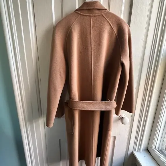 The Curated The Boyfriend Wool Cashmere Coat Camel - Picture 6 of 9